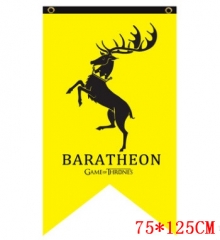 Game of Thrones BARATHEON 96*64cm Cosplay Yellow Backgroud Anime Flag