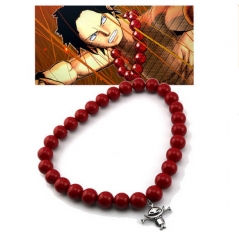 One Piece Cartoon Red  Color Bangles Fashion Jewelry Japanese Anime Bracelet