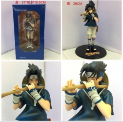 Naruto 2 Generation Uchiha Sasuke Japanese Cartoon Toy Anime PVC Figure