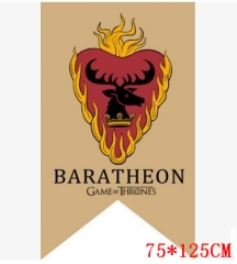 Game of Thrones BARATHEON 96*64cm Cosplay Brown Backgroud Anime Flag