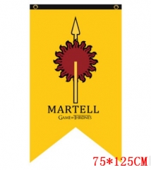 Game of Thrones MARTELL 96*64cm Cosplay Yellow Background Anime Flag