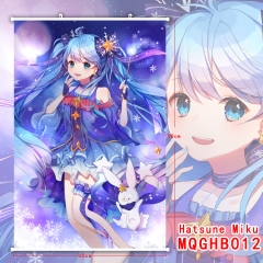 Japanese Popular Cartoon Singer Hatsune Miku Wallscrolls Colorful High Quality Anime Wallscrolls 60*90CM