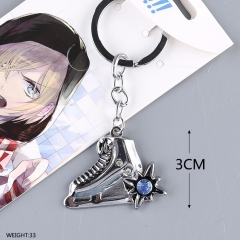 Yuri on Ice Cosplay Roller Skates Pattern Pendant Anime Keychain