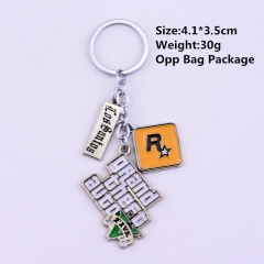 Grand Theft Auto V Anime Keychain Keyring Accessories Gift(10pcs/Set)
