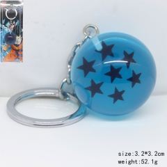 七龙珠蓝色七星龙珠球钥匙扣