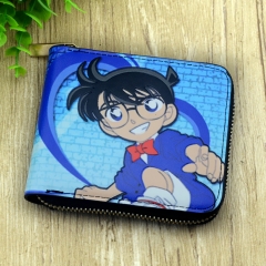 Detective Conan Japanese Cartoon For Adult Zipper Folding Purse Anime Wallet