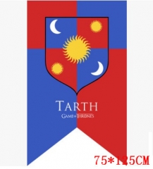 Game of Thrones TARTH 96*64cm Cosplay Blue & Red Background Anime Flag