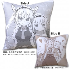 Kobayashi-san Chi no Maid Cute Japanese Style Comedy Two Sides Good Quality Comfortable Anime Pillow 45*45CM