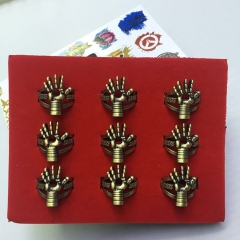 Iron Man Cosplay Movie Hollow Decoration Anime Ring 9pcs/set