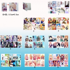 10个一套）9款彩图10个装磨砂卡贴(B)
