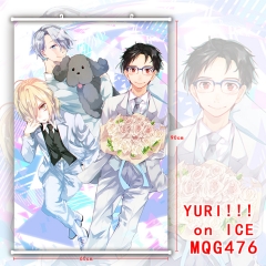 Yuri On Ice Popular Japanese Cartoon 3D Print Fashion Anime Wallscrolls 60*90CM