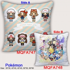 Pokemon Cute Cartoon Soft Good Quality Square Anime Pillow 45*45CM