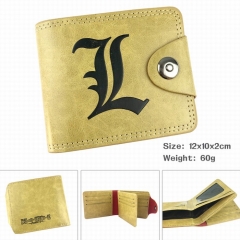 Death Note High Quality Cartoon Purse Wholesale PU Bifold Hasp Anime Wallet