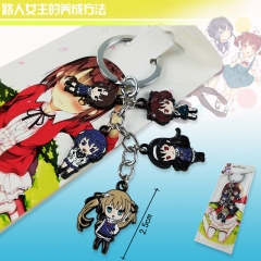 5Pcs/Set Saekano: How to Raise a Boring Girlfriend Pendant Anime Keychain