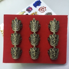 Harry Potter Cosplay Movie Hollow Decoration Anime Ring 9pcs/set