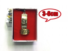 Japanese Cartoon Naruto Anime Alloy Necklace And Ring Set