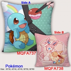 Pokemon Cute Cartoon Soft Good Quality Square Anime Pillow 45*45CM