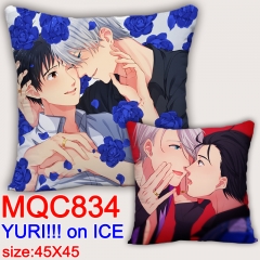Yuri On Ice Japanese Cartoon Fashion Cosplay Print Anime Pillow 45*45CM