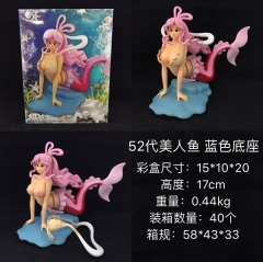 One Piece 52 Generation Mermaid Shirahoshi Blue Cartoon Toys Janpanese Anime PVC Figure