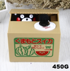 可爱创意偷钱猫储蓄罐 儿童玩具贪钱猫储钱罐 电动吃钱猫存钱罐