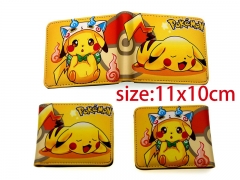 Pokemon Cosplay Pikachu PU Leather Purse Anime Wallet