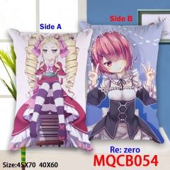 Re:Zero kara Hajimeru lsekai Seikatsu Cartoon Two Sides Comfortable Anime Pillow 40*60CM