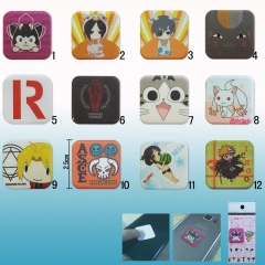 12  Styles Anime Mobile wipe stick