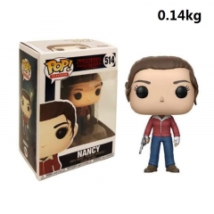 Funko POP Stranger Things Nancy Cartoon Model Anime Figure 514# 140g