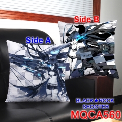 Black Rock Shooter Fancy Cartoon Comfortable Two Sides Anime Pillow 45*45CM