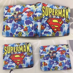 Superman Hot Sale Cartoon Purse Super Hero Anime Short Wallet