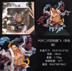 One Piece 2 Version Gear Fourth Luffy Cartoon Toy Anime PVC Figure