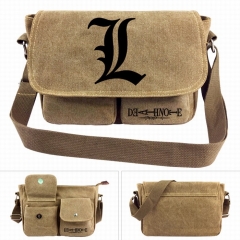 Death Note Cartoon Crossbody Bags High Quality Anime Canvas Single-shoulder Bag
