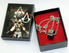 Assassin's Creed Cosplay Decoration Multifunctional Anime Necklace Ring