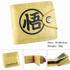 Dragon Ball Z High Quality Cartoon Purse PU Fold Snap Japanese Anime Wallet
