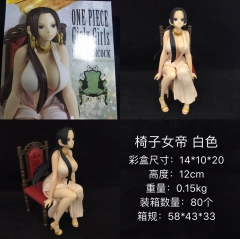 One Piece Boa Hancock Japanese with Chair Anime PVC Model Toys Figure