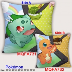 Pokemon Cute Cartoon Soft Good Quality Square Anime Pillow 45*45CM
