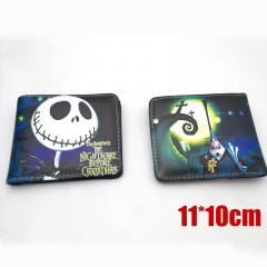 Nightmare Before Christmas Cartoon Purse Hot Sale Anime PU Leather Short Wallet