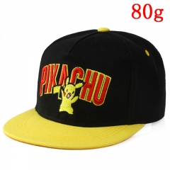 Pokemon Pikachu Kawaii Design Cartoon Black Cool Hat Hip Hop Anime Baseball Cap