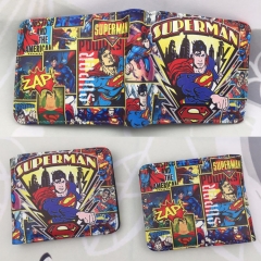 Superman Cartoon Purse Wholesale Super Hero Anime Short Wallet