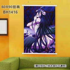 Overlord Cosplay Cartoon Anime Plastic Bar Wallscroll
