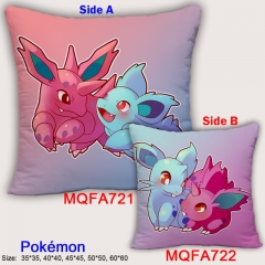 Pokemon Cute Cartoon Soft Good Quality Square Anime Pillow 45*45CM