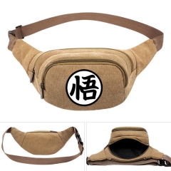 Dragon Ball Z  Cosplay Cartoon For Boys Portable Anime Canvas Waist Bag