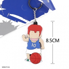 Slam Dunk Cosplay Cartoon Soft Plastic Hanamichi Pendant Anime Keychain