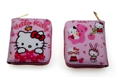 Hello Kitty Anime PU Leather Pink Cute Wallet