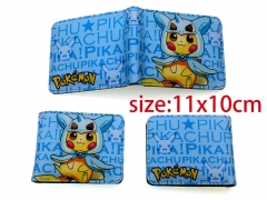 Pokemon Cosplay  Pikachu PU Leather Purse Anime Wallet