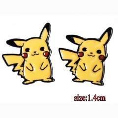 Pokemon New Design Pikachu Pendant Japanese Anime Alloy Earring 1.4cm