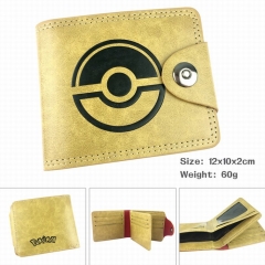 Pokemon Poké Ball Cartoon Purse Wholesale PU Fold Snap Anime Wallet