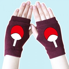 Naruto Uchiha Marks Wine Warm Anime Knitted Gloves 14*8CM