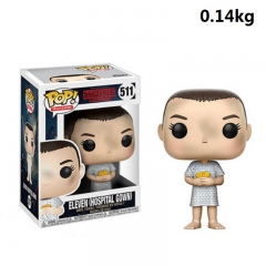 Funko POP Stranger Things Elevev (Hospital Gown) Cartoon Model Anime Figure 511# 140g