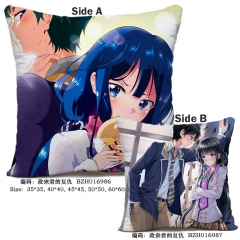 Masamune-kun no Revenge Japanese Funny Cartoon Print Two Sides Anime Pillow 45*45CM